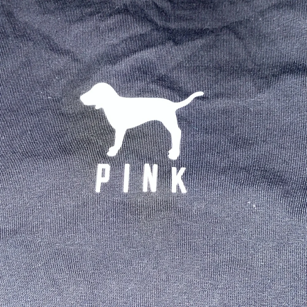 PINK Victoria's Secret Black Long Sleeve Leopard Print Tee - Picture 4 of 5